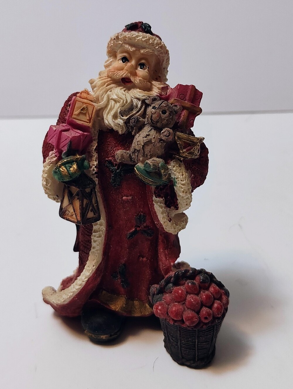 Santa Figurine Holiday Decor Vintage 5.5"